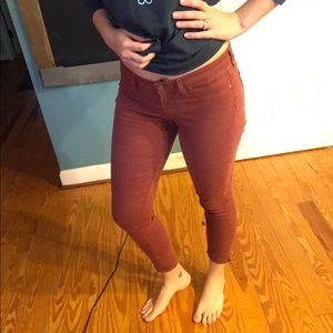 Paige Red Verdugo Crop (lightweight ultra soft)